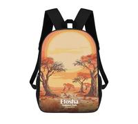Etosha National Park, Namibia Illustration Mochila, Mochila Escolar Impresa En 3D, Bolsa Para El Almuerzo Escolar, Mochila De Viaje, Mochila Para Amigos, Mochila Escolar Para Niñas Y Niños 17inch