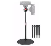 Etour Soporte de escritorio para cámara web con cabezal esférico de 360°, base pesada ajustable, compatible con Logitech Webcam C920 C922 Brio 4K y otras cámaras web con rosca de 1/4 pulgadas para