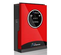 ETREPOW 3500W Inversor Híbrido 24V DC a 230V AC Onda Pura con 100A MPPT Controlador de Carga Solar, Entrada Máxima PV 450V, Adaptable a Baterías de Plomoácido o Litio