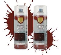 Etrexonline Pintura en Spray Ultra Mate a la Tiza, Chalk Paint Spray, Ideal para Metal,Madera y Cerámica, Acabado de Estilo Vintage - Colores Granate (400ml, 2 Unidades)