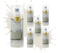 Etrexonline Pintura en Spray Ultra Mate a la Tiza, Chalk Paint Spray, Ideal para Metal,Madera y Cerámica, Acabado de Estilo Vintage - Colores Blanco Roto (400ml, 6 Unidades)