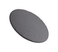 Etrexonline Tablas de Pizarra Premium | Platos de Piedra Negra para Aperitivos | Bandejas de Sushi y Tapas | Estilo Moderno | Resistente al Desgaste| Ideal para cualquier Evento | Redonda Ø32 cm
