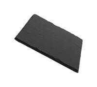 Etrexonline Tablas de Pizarra Premium | Platos de Piedra Negra para Aperitivos | Bandejas de Sushi y Tapas | Estilo Moderno | Resistente al Desgaste| Ideal para cualquier Evento | 25x25x0.8 cm