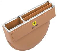 ETRFUNB Organizador de Hueco de Asiento para Ferrari 458 Italia/458 Spider/458 Speciale, Relleno para Hueco de Asiento Caja de Almacenamiento para Coche Multifunción,Beige