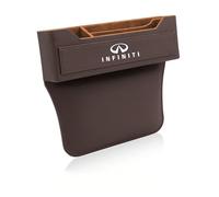 ETRFUNB Organizador de Hueco de Asiento para Infiniti QX50 2014-2019, Relleno para Hueco de Asiento Caja de Almacenamiento para Coche Multifunción,Coffee