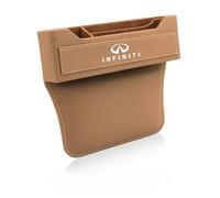 ETRFUNB Organizador de Hueco de Asiento para Infiniti QX50 2014-2019, Relleno para Hueco de Asiento Caja de Almacenamiento para Coche Multifunción,Brown