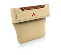 ETRFUNB Organizador de Hueco de Asiento para Mitsubishi L200 Series/Life/Trojan, Relleno para Hueco de Asiento Caja de Almacenamiento para Coche Multifunción,Beige