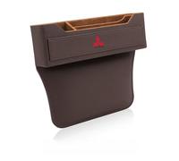 ETRFUNB Organizador de Hueco de Asiento para Mitsubishi L200 / Triton, Relleno para Hueco de Asiento Caja de Almacenamiento para Coche Multifunción,Coffee