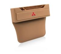 ETRFUNB Organizador de Hueco de Asiento para Mitsubishi L200 / Triton, Relleno para Hueco de Asiento Caja de Almacenamiento para Coche Multifunción,Brown