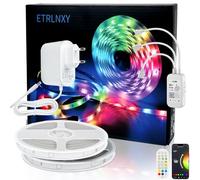 ETRLNXY Alexa Tira LED 30 Metros, WiFi Luces LED Habitación 30M, Funciona con Alexa Google Assistant, Sincronización de Música, Tiras LED RGB Modo de escena para Cocina, Fiesta, Bricolaje, Hogar