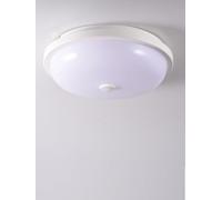 Etrogo Plafón LED de Techo con Sensor de Movimiento PIR y Sensor Crepuscular,Encendido/Apagado Automático,Blanco Cálido 3000K 10W 1000lm,CA 230V (Redondo-16.5cm)