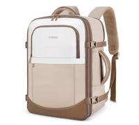 ETRONIK Bagage Cabine 40x30x20, Sac à Dos Voyage Cabine Avion, Sac de Voyage Extensible 24-30L, Compatible Ryanair Wizz Air, EasyJet, Sac à Dos Valise Femme pour Ordinateur Portable 15,6 Pouces, Kaki