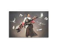ETRVBDUB Póster decorativo de Team Fortress 2 para pared, lienzo y arte impreso, moderno, decoración de dormitorio familiar, 40 x 60 cm