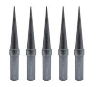 ETS Punta de soldadura de aguja fina cónica larga de 0.0015 pulgadas / 0.04 mm para WESD50 WES50 WESD51 WES51 PES50 LR20 PES51 LR21 WE1010EU WE1010 Puntas de hierro (5)