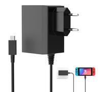 Etssembo Cargador Compatible con Nintendo Switch 39W 15V 2,6A Carga Rápida USB Tipo C Adaptador Alimentación Compatible con Nintendo Switch/Switch Lite/Switch OLED/Switch Dock, Support TV Modo