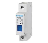 ETTROIT Indicador luminoso LED sobre carril DIN 1 módulo para presencia, voltaje, indicador de señalización verde, amarillo, rojo, azul, blanco (azul)