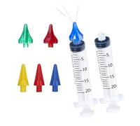 ETTSNU Jeringas de 20 ml para eliminar la cera de los oídos, kits de riego de agua de limpieza con 3 puntas Penta-Stream y 3 puntas Tri-Stream mejoradas claridad auditiva e higiene auditiva