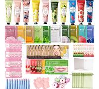 Etuanxi 130 piezas de suministros de fiesta de spa, bolsas de organza, regalos de fiesta de spa, kit de fiesta de pijamas, cumpleaños para la mayoría de los tipos de piel