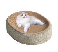 ETUCYNG 41 x 31 x 10 cm 2 en 1 tablas rascadoras para gatos camas rascadoras de sisal ovalada cama para gatos juguete para gatos cama lazos de garras y dormir interior y exterior