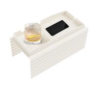 ETUCYNG Bandeja para Sofa 43x34x4cm Soporte De Bebidas para El Sofá Silicona Flexible Mesa Reposabrazos De Antiderrames para Aperitivos, Teléfono Móvil, Control Y Tazas