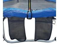 ETUCYNG Bolsa de almacenamiento para cama elástica | Bolsa de malla para zapatos de cama elástica | Correas elásticas de gran capacidad, organizador de compartimentos dobles para gimnasio, hogar