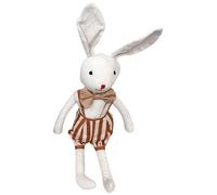 ETUCYNG Conejo de Felpa, Conejo de Peluche | Conejo Lindo de Peluche Bunny Stuffy - Peluche de animales, conejo de peluche realista, juguete relajante para niños pequeños con pajarita para