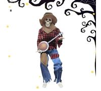 ETUCYNG Decoraciones De Esqueletos Para Halloween | Esqueletos Musicales de Halloween - Decoración Articulada con Ojos que Brillan y Música para Jardín Pasarela Fondo Fotográfico Porche Casa Encantada