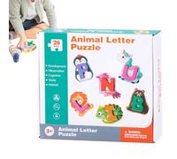 ETUCYNG del Alfabeto | 26 Piezas De Letras Y Animales | Juego Educativo de Emparejamiento para Actividades de Aprendizaje Preescolar Aula Jardín de Infancia Educación en el Hogar