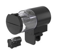 ETUCYNG Dispensador Automático De Alimento para Peces De Acuario,Contenedor De 100 Mililitros para Copos | Programable Impermeable para Estanques Viajes Tortugas Camarones