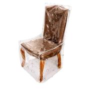 ETUCYNG Fundas de silla de comedor | 101 x 56 cm Protector de asiento plegable, fundas transparentes para sillas de comedor - para garras de animales, polvo, manchas, asiento, muebles de