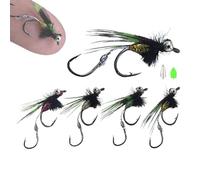 ETUCYNG Juego de con Mosca, Surtido de Moscas, Mosca Seca Realista, Juego de señuelos de con Mosca Viva para Agua Salada y Agua Dulce, con Luminoso