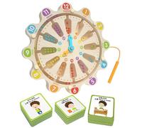 ETUCYNG Laberinto Magnético Color | Reloj Educativo de Madera con Curso Magnético | Juguete Educativo Motricidad Fina para 3 Años y Más - Juego Sensorial Chicos Niñas