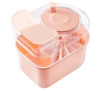 ETUCYNG Lavadora de frutas, limpiador de lechuga, giratorio manual de ensalada, cuenco giratorio de frutas y verduras, lavadora secadora de verduras, con cesta de lavado de verduras, diseño de tapa