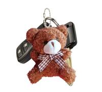 ETUCYNG Llavero con colgante de oso, oso y monedero, juguete de peluche, llavero decorativo, accesorio de bolsillo para carteras, mochilas, muñeco de peluche, marrón, Siehe Beschreibung
