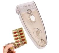 ETUCYNG Medicamentos para la ingestión de medicamentos | Dispensador de pastillas portátil | Pastillero sin contacto, para personas mayores con manos débiles para blísteres, viajes, hogar, hospital