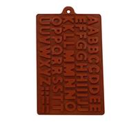 ETUCYNG Moldes de silicona para fondant con letras y letras, moldes de goma del alfabeto, moldes de silicona para fondant, moldes de chocolate, 26 letras, moldes de silicona para hornear postres y