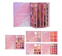 ETUCYNG Paleta de maquillaje para la cara - Lápiz labial impermeable en forma de polvo, paleta de 5 capas de maquillaje, para mujer, regalo, fiesta, boda, viaje, vacaciones, oficina, Navidad