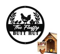 ETUCYNG - Paneles divertidos para gallinero, panel para gallinero, signo de granja rústica, decoración de gallinero de metal, signo de arte de pared vintage para el hogar, cobertizo de pollo, granja