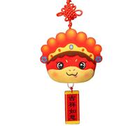 ETUCYNG Peluche de serpiente de peluche con diseño de serpiente de peluche de 4 pulgadas | peluches decorativos para el año lunar, joyas para el coche, colgante de serpiente "Dios de la riqueza" para