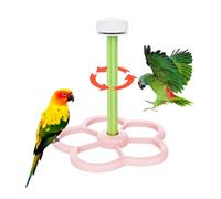 ETUCYNG - Percha soporte | Juguete para molinillo de viento para loro, accesorio de jaula para lijar garras para conures calopsitas periquitos de diamantes, loros de interior