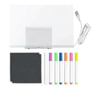 ETUCYNG Pizarra Luminosa Para Dibujar Para Niños - Pizarra De Acrílico LED Con 7 Rotuladores De Secado Rápido | Tablero Luminoso Para Hogar Guardería Viajes Escuelas