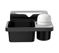 ETUCYNG Portavasos para puerta de coche, 23 x 18 x 11 cm, soporte para bebidas para ventana de coche, ABS, plegable, soporte para botellas, soporte para botellas ajustable, bandeja de almacenamiento