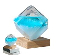 ETUCYNG Pronóstico del tiempo, vidrio de tormenta pronóstico del tiempo, vidrio de tormenta para pronóstico del tiempo, de tormenta botella con base de madera creativo escritorio decorativo