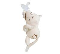 ETUCYNG Soporte para chupete de felpa, Soporte para chupete de peluche - Animal De Peluche Desmontable Y Chupete | Chupete agradable para la piel, cómodo y encantador para ducha de niños, a partir de