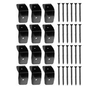 ETUCYNG Soportes De Fijacion Robustos - Abrazaderas Galvanizadas Para Techo 12 Piezas - Conectores de Cubierta Robustos para Vigas de Madera en Techos Cobertizo Pérgola Valla