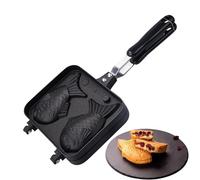 ETUCYNG Taiyaki - Molde para gofres con forma de pescado, máquina para hacer gofres en forma de pescado, panqueques japoneses reutilizables en forma de pescado para cocinar en casa, rellenar con