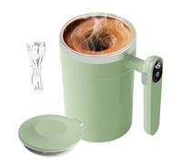 ETUCYNG Taza De Café Con Automezclado | Taza Automática Magnética de Autorevoldeo 400 Ml, Eléctrica Con Pantalla LCD De Temperatura,Para Hogar Oficina Viajes Chocolate
