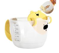 ETUCYNG Tazas medidoras con asas, tazas medidoras de cocina - Taza medidora con filtro de huevos | Taza de medición multifuncional 1L, cuencos portátiles para repostería y