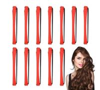 ETUCYNG Varilla de rizado sin calor, rizadores de cabello para mujeres - 12x Rollers para el cabello con gomas anti-Slip | Herramienta sin calor, portátil para uso en el hogar y viaje