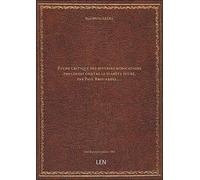 Étude critique des diverses médications employées contre le diabète sucré, par Paul Brouardel,...